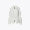 Tory Burch Cinched Shirt In Gray