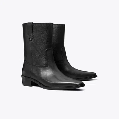 Tory Burch City Western Ankle Boot In Black