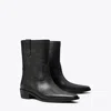 Tory Burch Urban Western Style Short Boots In Perfect Black