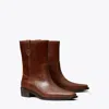 Tory Burch Women's Cirty Western Leather Boots In Sierra Cognac
