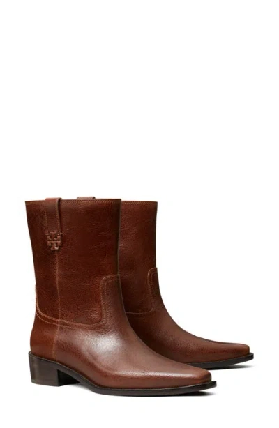 Tory Burch City Western Boot In Brown