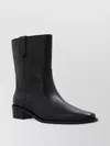 Tory Burch 40mm Pointed-toe Leather Ankle Boots In Black