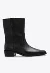 Tory Burch 40mm Pointed-toe Leather Ankle Boots