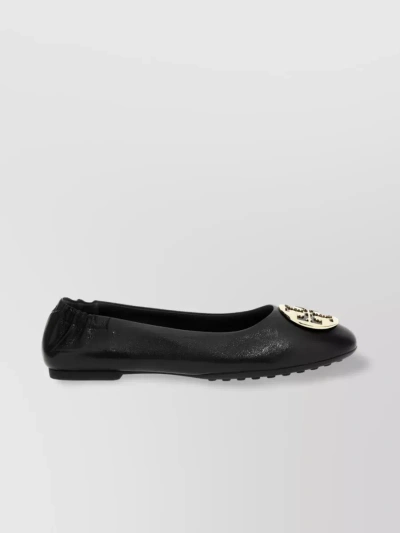 TORY BURCH CLAIRE BALLERINA LEATHER SHOES