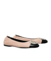 Tory Burch Cap-toe Ballet Rose In Nude