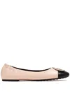Tory Burch Cap-toe Ballet Rose In Pink