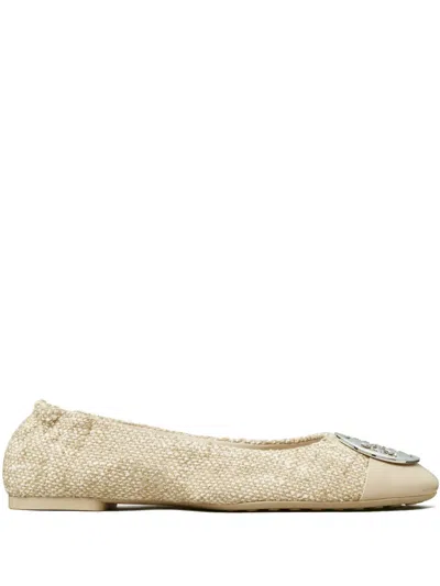 Tory Burch Claire Ballerina Shoes In Neutrals