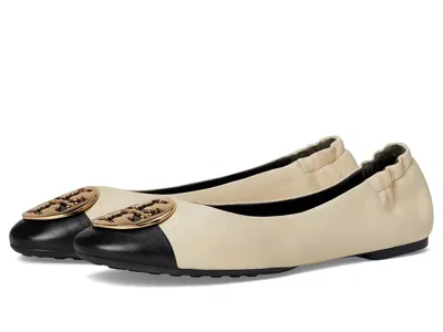 Tory Burch Claire Cap Toe Ballet In Neutral