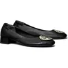 Tory Burch Claire Cap Toe Ballet Flat In Black