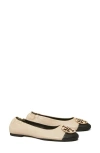 Tory Burch Claire Cap Toe Ballet Flat In Multi