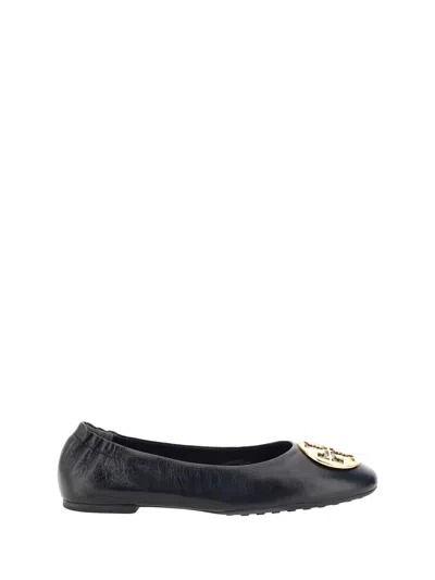 Tory Burch Claire Flats In Black