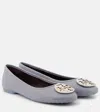 Tory Burch Claire Ballet Flats In Blue