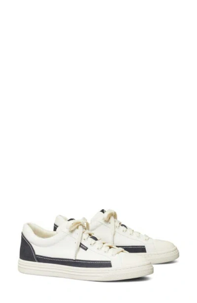 Tory Burch Classic Court Sneaker In Perfect Navy/ivory Canvas