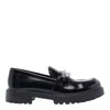 Tory Burch Glossy Finish Loafers Crafted In Perf Black
