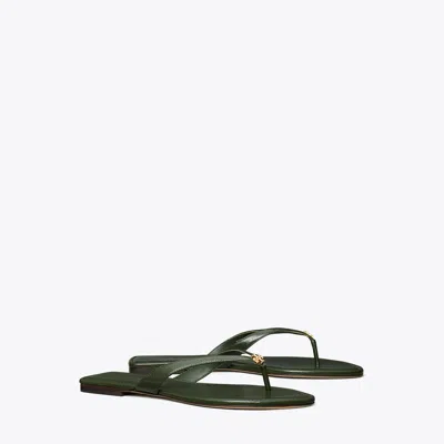 Tory Burch Classic Flip-flop In Dark Emerald