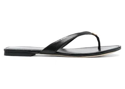 Pre-owned Tory Burch Classic Flip Flop Perfect (women's) Sneakers In Black