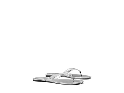 Tory Burch Classic Flip-flop Women's Shoes Argento: 8 M In Silver