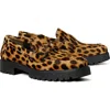 Tory Burch Classic Genuine Calf Hair Platform Lug Sole Loafer In Multi
