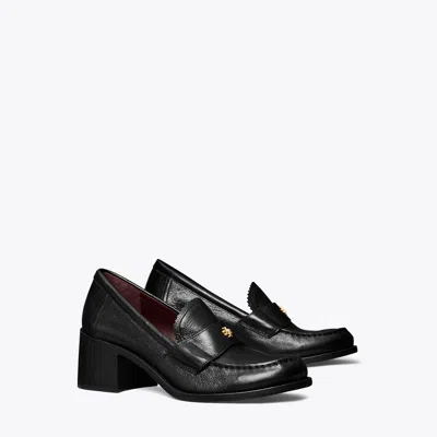 Tory Burch Classic Heeled Loafer In Perfect Black