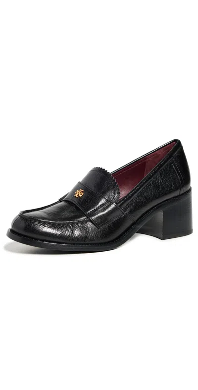 TORY BURCH CLASSIC HEELED LOAFERS 55MM PERFECT BLACK