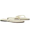 Tory Burch Classic Leather Flip Flop In White