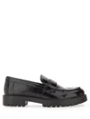 Tory Burch 20mm Classic Lug Brushed Leather Loafers In Black