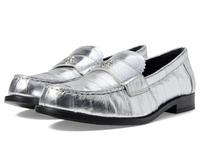 Tory Burch Classic Loafer In Silver