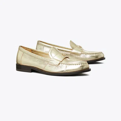 Tory Burch Classic Loafer In Spark Gold/platino