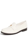Tory Burch Perry Leather Loafers In New Ivory
