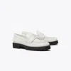 Tory Burch Classic Lug Loafer In White