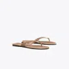 Tory Burch Classic Pavé Flip-flop In Brown