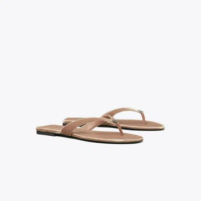 Tory Burch Classic Pavé Flip-flop In Brown
