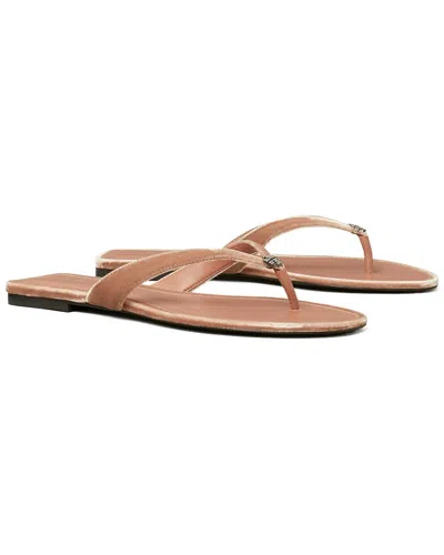 Tory Burch Classic Pave Flip Flop In Brown