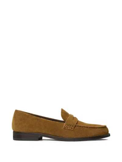 Tory Burch Classic Penny Loafers In Brown