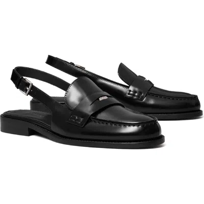 Tory Burch Classic Penny Slingback Loafer In Black