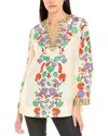 TORY BURCH TORY BURCH CLASSIC SILK TUNIC TOP