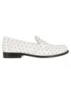 Tory Burch Logo Plaque Studded Classic Lug Loafers In Cloud Silver