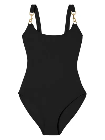 TORY BURCH CLIP-DETAIL TANK SWIMSUIT