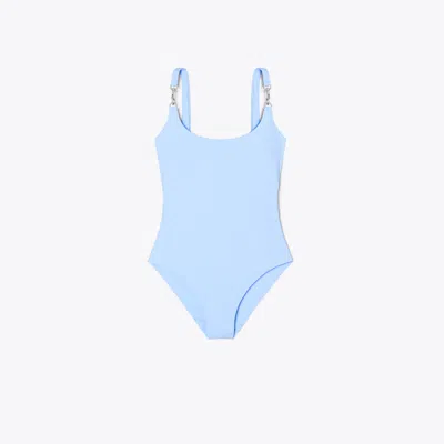 Tory Burch Clip Swimsuit In Animal Print