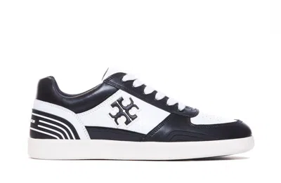 Tory Burch Clover Court Leather Low-top Sneakers
