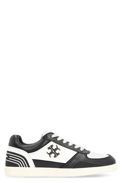Tory Burch Clover Court Leather Low-top Sneakers