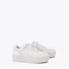 Tory Burch Clover Court Platform Sneaker In White