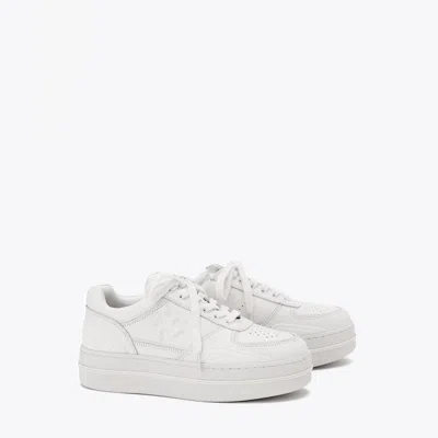 Tory Burch Clover Court Platform Sneaker In White