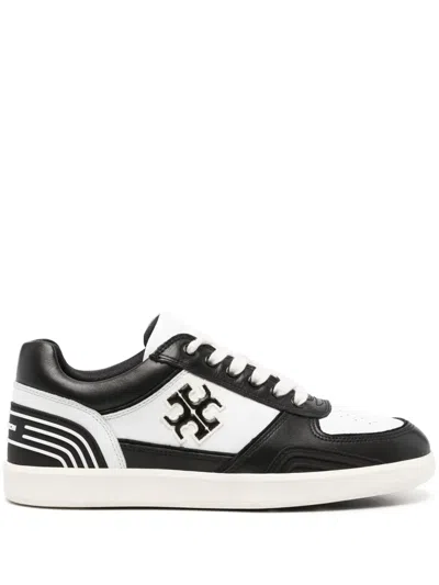 Tory Burch Women Clover Court Nappa Leather Sneakers In White
