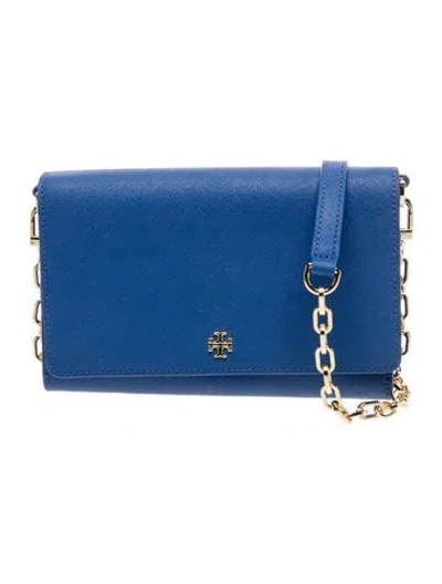 Pre-owned Tory Burch Clutch In Blue