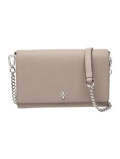Pre-owned Tory Burch Clutch In Grey