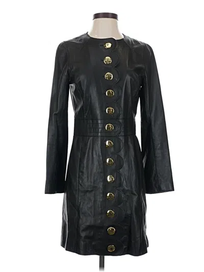 Pre-owned Tory Burch Coat In Black