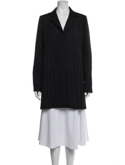 Pre-owned Tory Burch Coat In Black