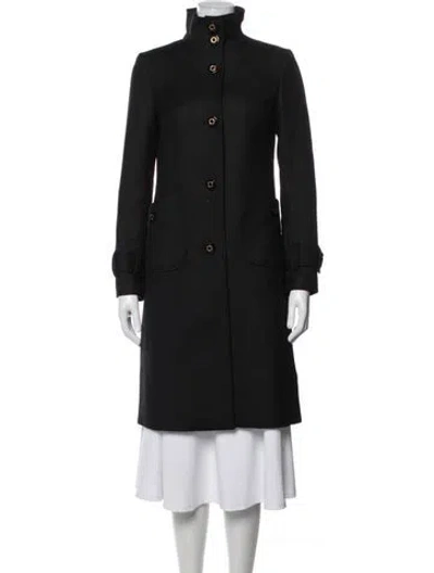 Pre-owned Tory Burch Coat In Black