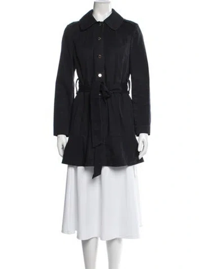 Pre-owned Tory Burch Coat In Blue